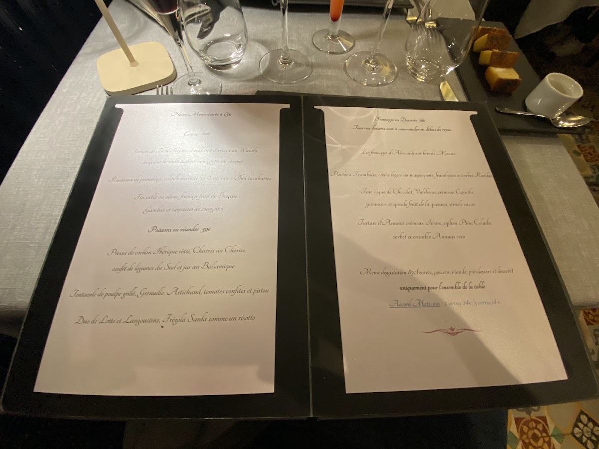 Menu Le Clos De Chevreuse-1